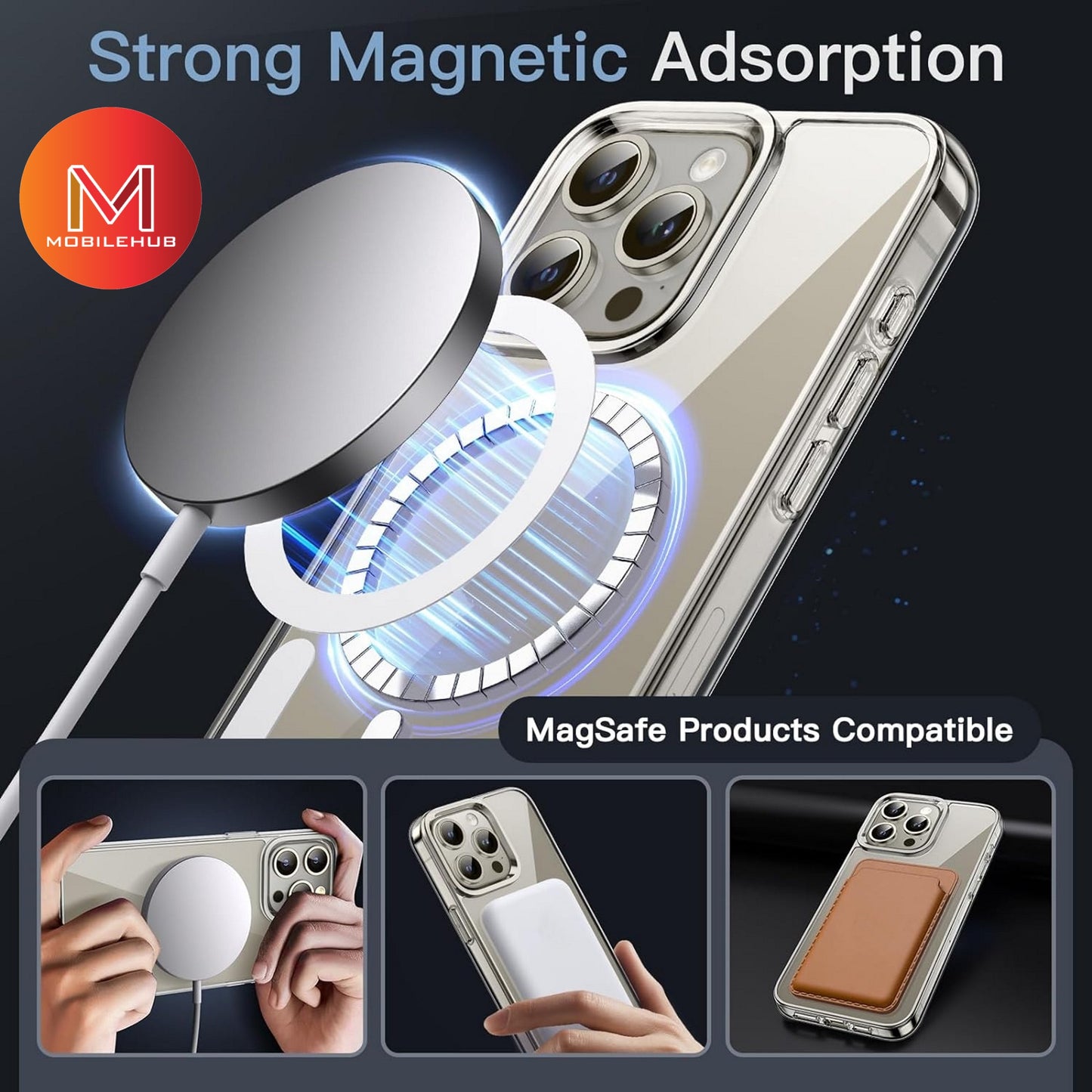 iPhone 16 / 16 Pro / 16 Pro Max / 16 Plus Belkin Magnetic Clear Case (MagSafe)