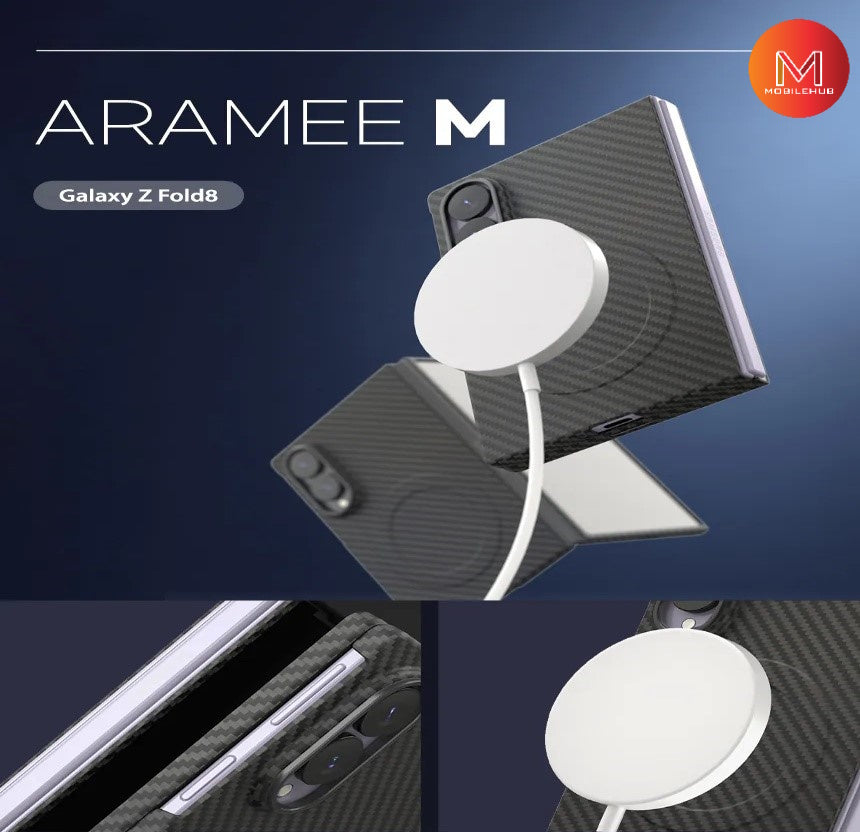 Samsung Z Fold 8 Carbon Fiber Magnetic Shockproof Case (Black)
