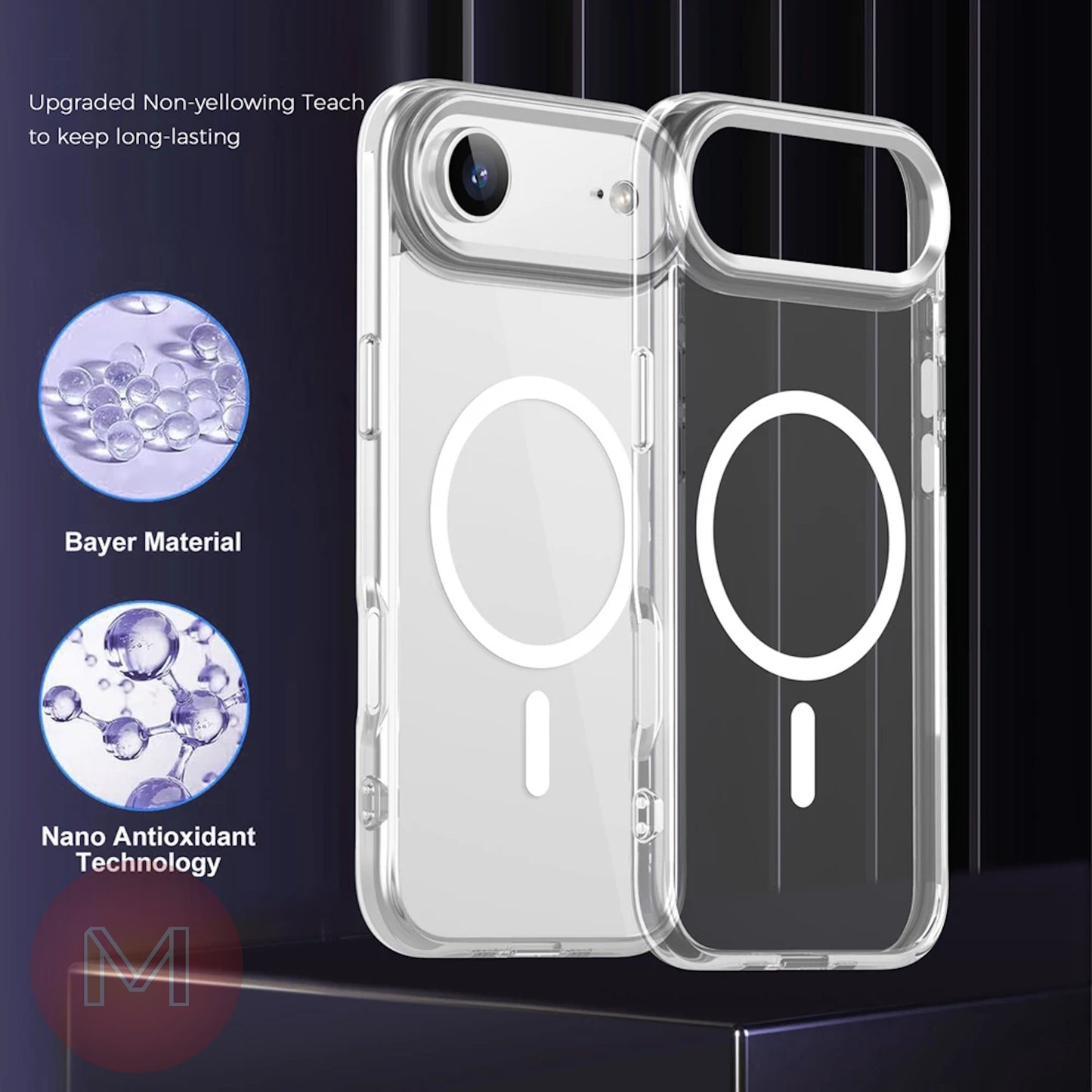 iPhone 17, 17 Pro, 17 Pro Max, 17 Air Clear Magsafe Shockproof Case