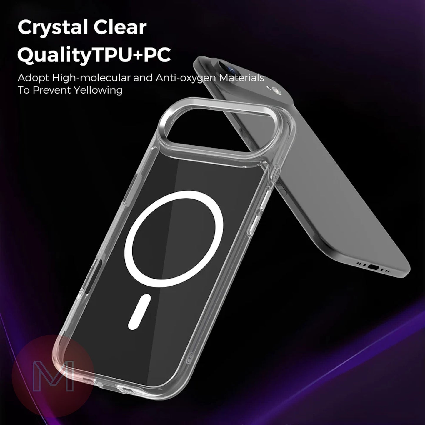 iPhone 17, 17 Pro, 17 Pro Max, 17 Air Clear Magsafe Shockproof Case