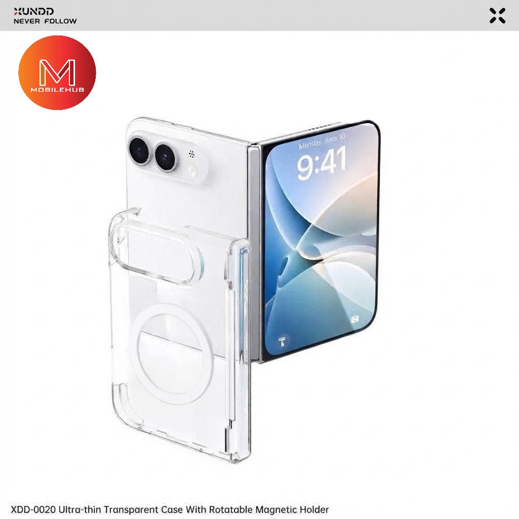 iPhone Duo XUNDD Ultra Thin Transparent Magnetic Case with Camera Protection (Clear) iPhone 18 Duo