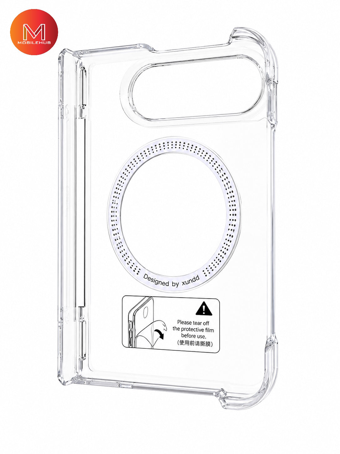 iPhone Duo XUNDD Ultra Thin Transparent Magnetic Case with Camera Protection (Clear) iPhone 18 Duo