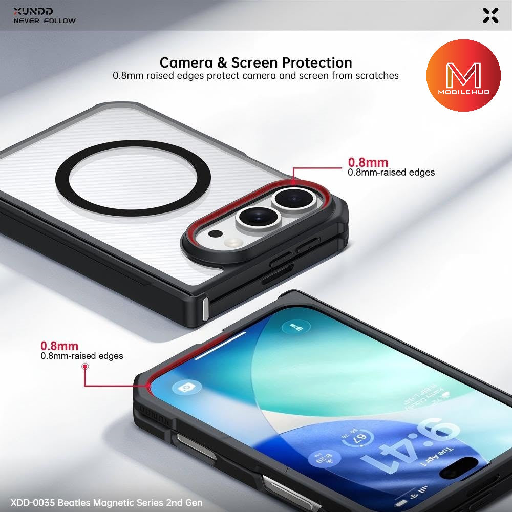 iPhone Duo XUNDD Beetle Armor Shockproof Magnetic Case (Black) iPhone 18 Duo