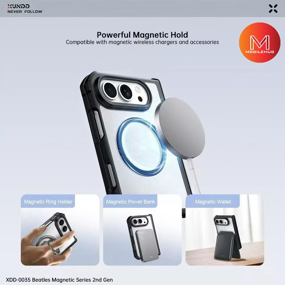iPhone Duo XUNDD Beetle Armor Shockproof Magnetic Case (Black) iPhone 18 Duo