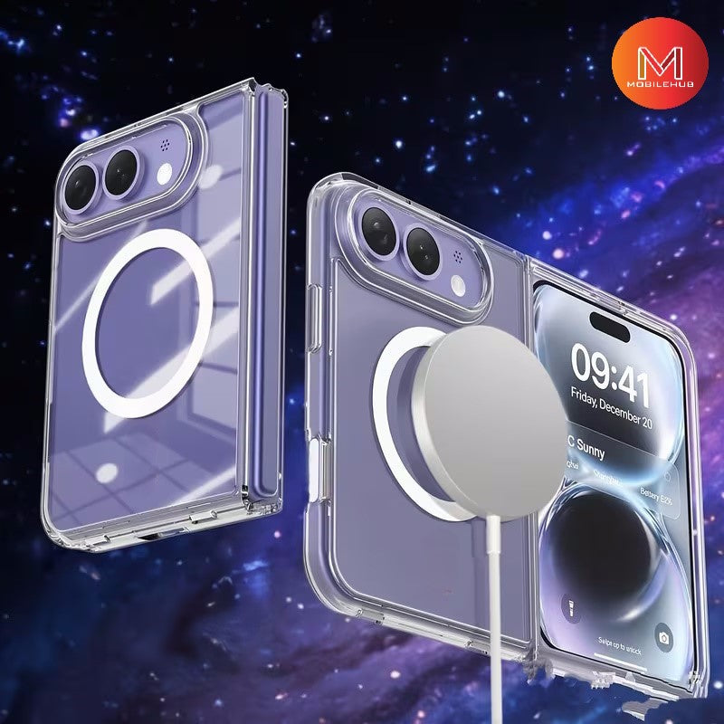 iPhone 18 Duo Silicone Magnetic Shockproof Case (Clear) iPhone Duo