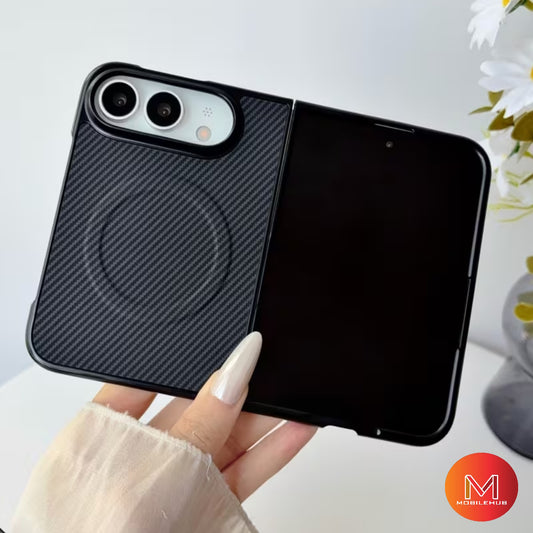 iPhone 18 Duo Carbon Fiber Magnetic Shockproof Case (Black) iPhone Duo