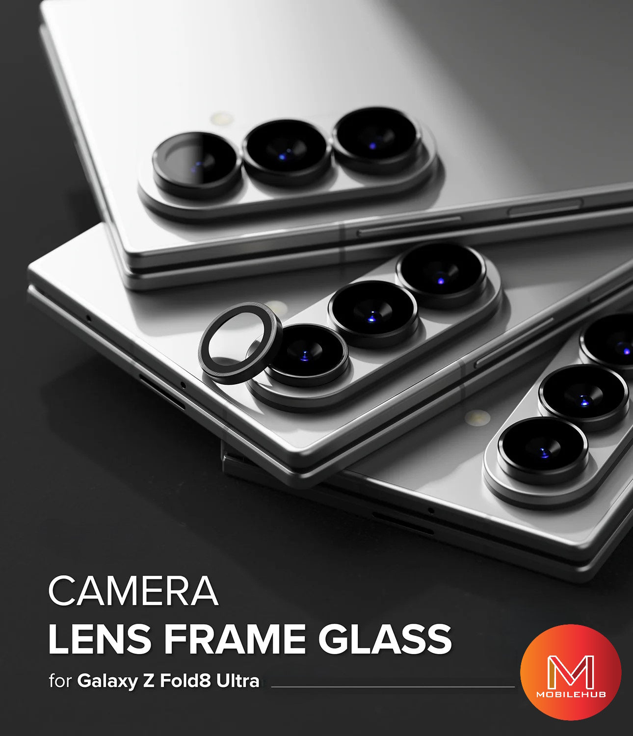 Samsung Z Fold 8 / Z Fold 8 Ultra / Z Flip 8 Alloy Camera Lens (Black)