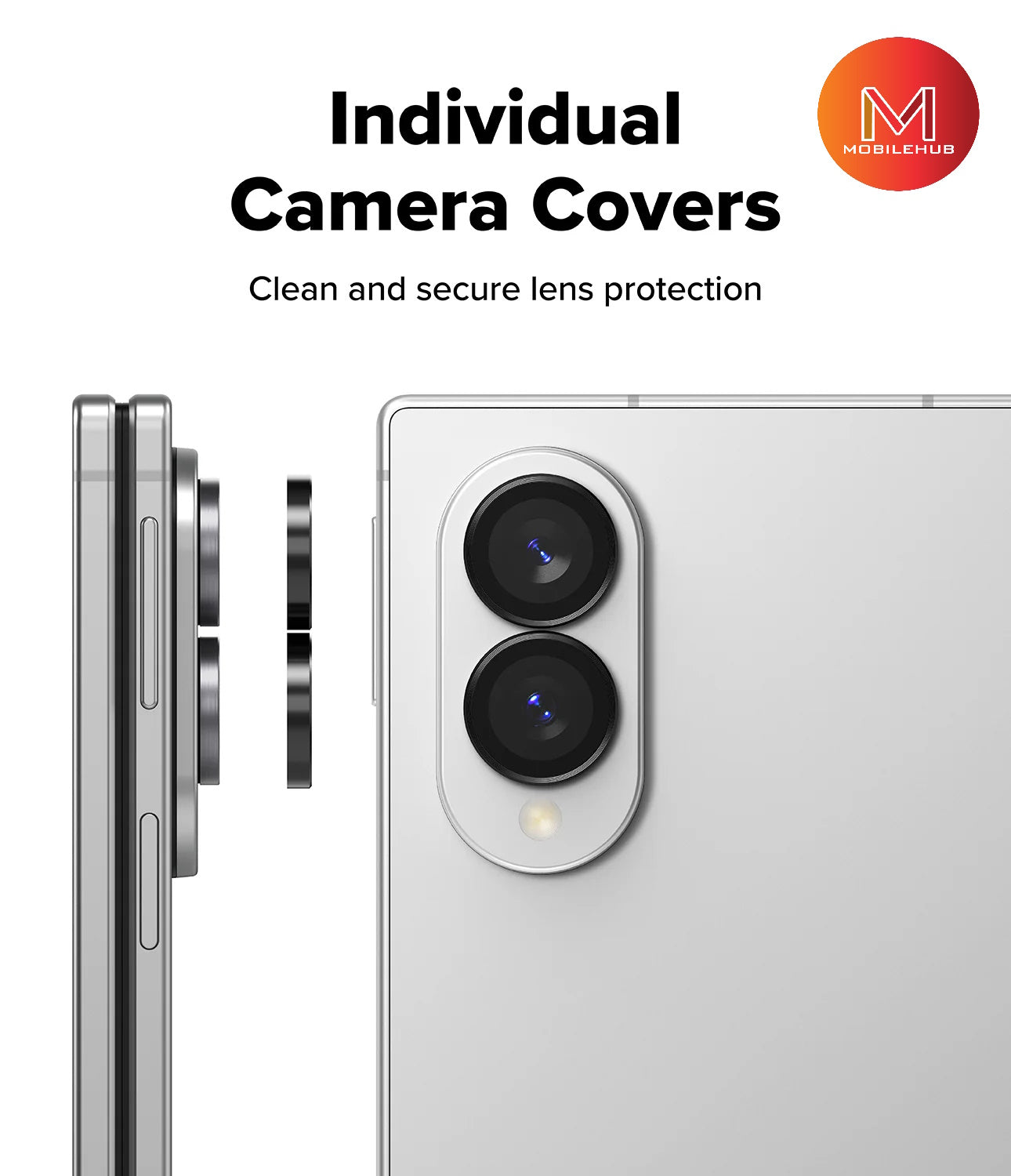 Samsung Z Fold 8 / Z Fold 8 Ultra / Z Flip 8 Alloy Camera Lens (Black)