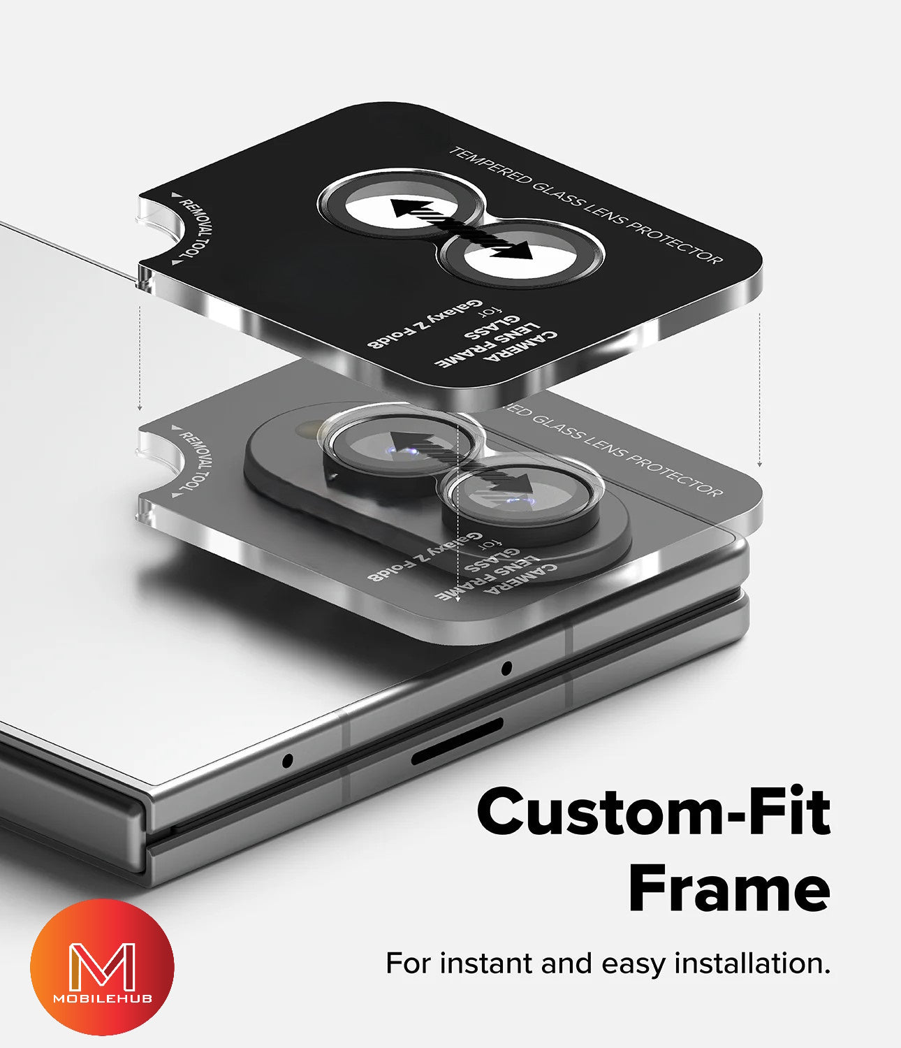 Samsung Z Fold 8 / Z Fold 8 Ultra / Z Flip 8 Alloy Camera Lens (Black)