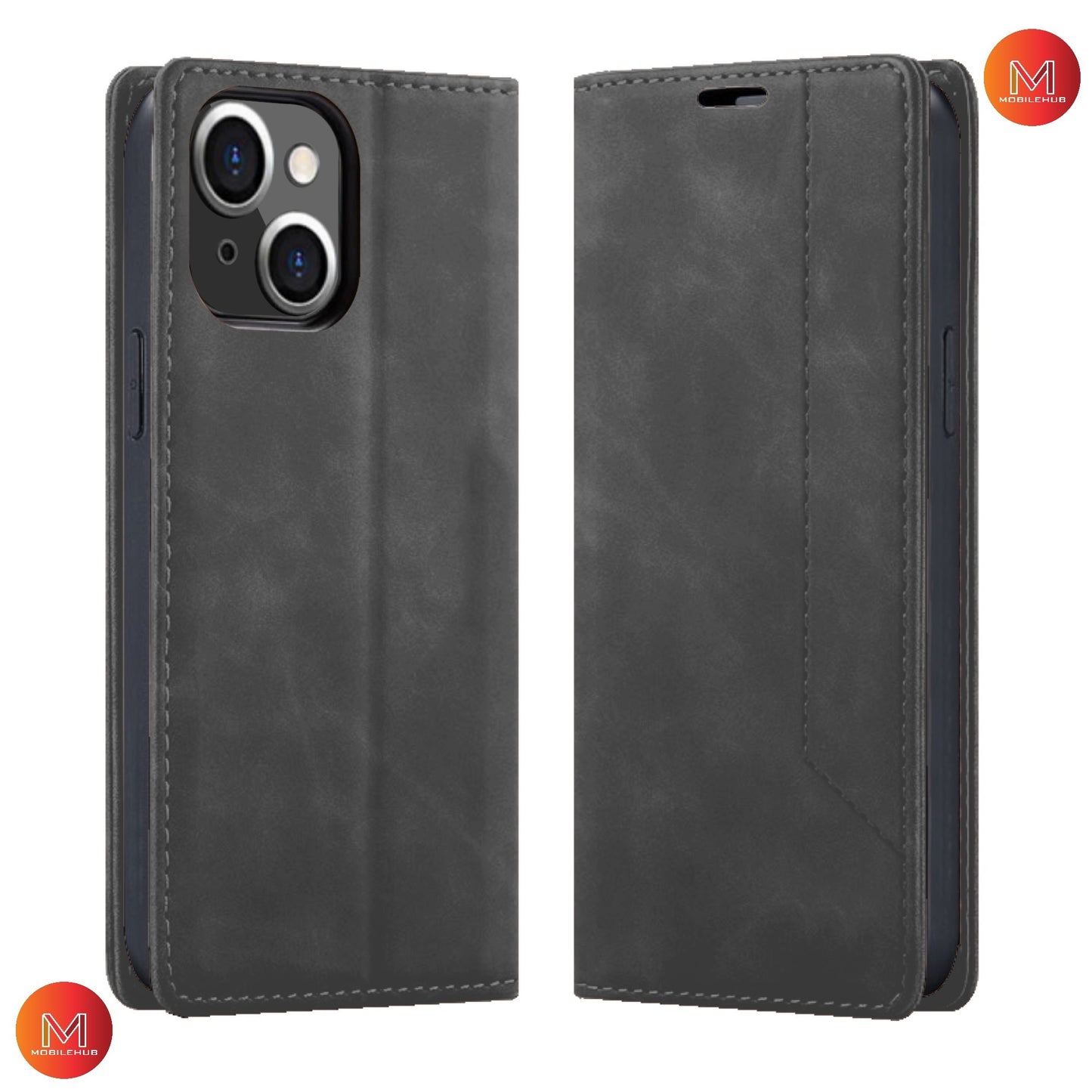 iPhone 15 / 15 Plus / 15 Pro / 15 Pro Max High Quality Premium Leather Flip Case