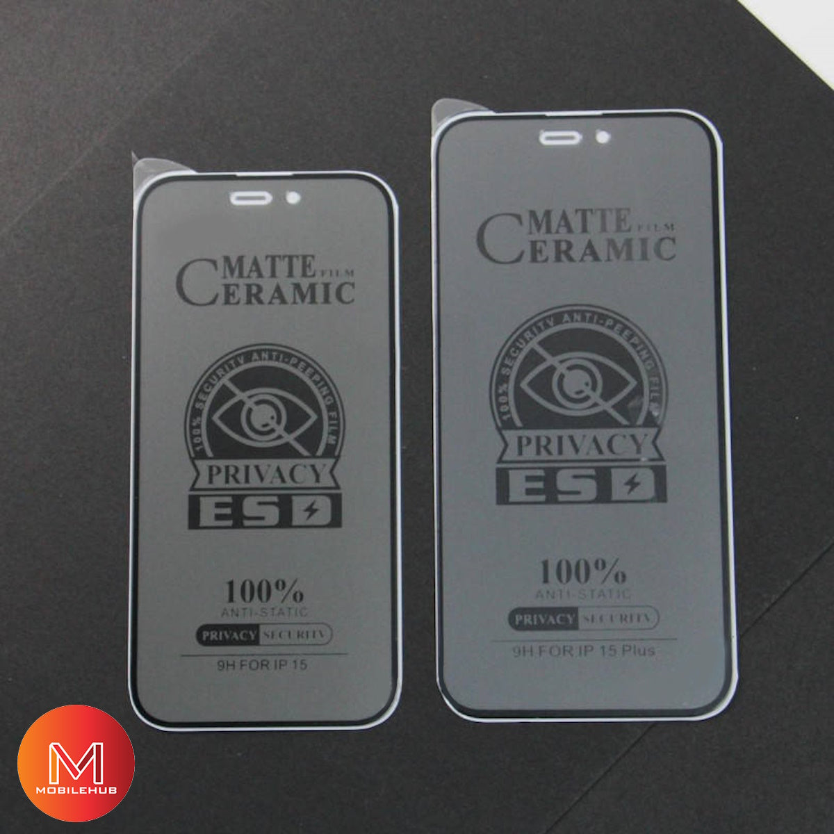 iPhone 15 / 15 Pro / 15 Pro Max / 15 Plus Privacy Ceramic Matte Screen Protector iPhone 15 Series