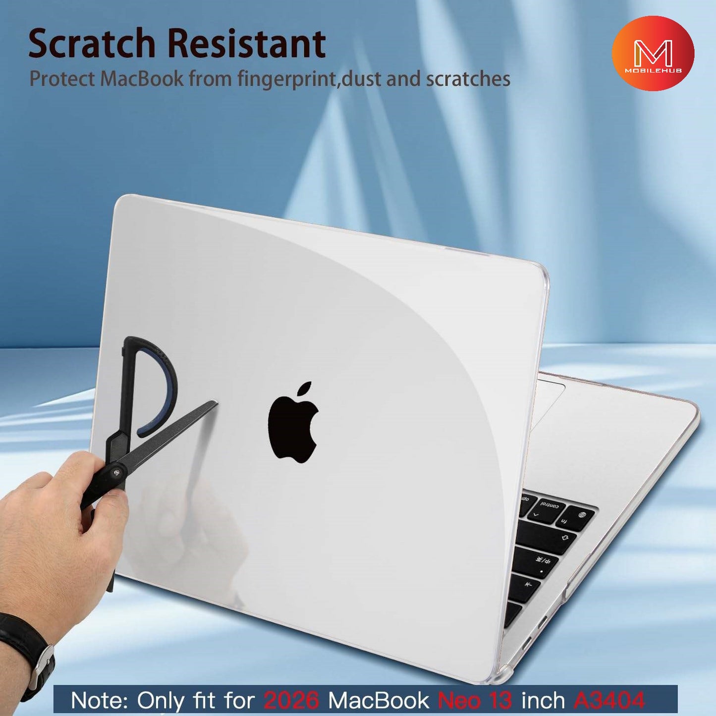 MacBook Neo 13' 2026 Hard Slim Shell Case A3404 (4 Colors Available)