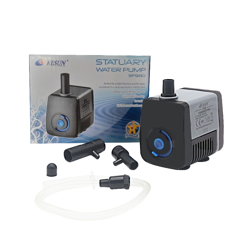 Resun Table Fountain Submersible Water Pump SP- 980 9 Watts Also for Aquarium And Small Ponds, etc