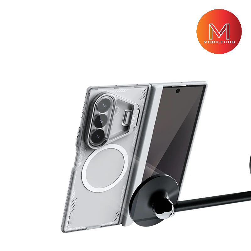 Samsung Z Fold 8 Ultra Nillkin Iceblade Prop Magnetic Camera protective case with kickstand (Gray)