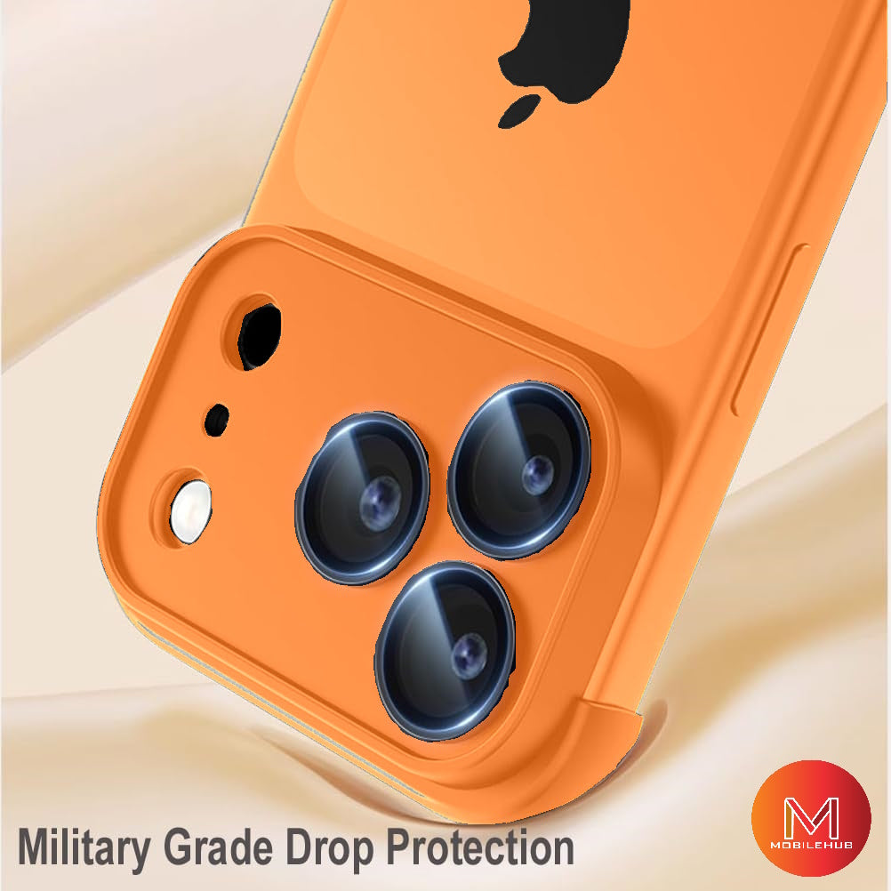 iPhone 17 / 17 Pro / 17 Pro Max Frameless and Backless Bumper Case with Camera Lens Protector