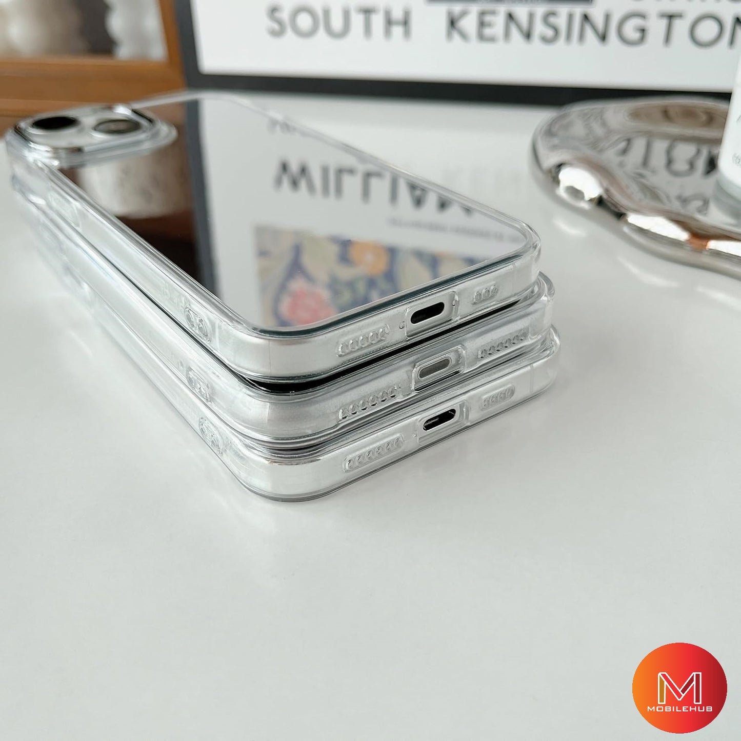 iPhone 16 / 16 Plus / 16 Pro / 16 Pro Max Premium Full Back Mirror shockproof case