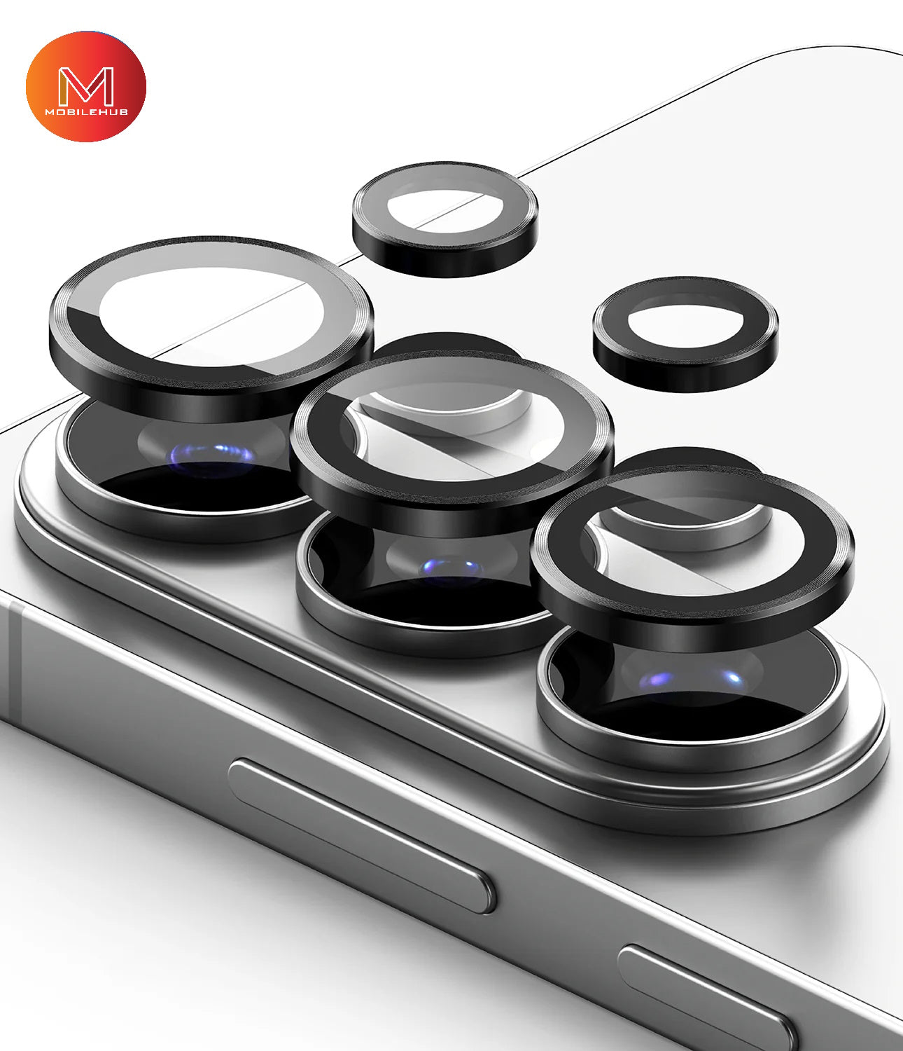 Samsung S26 / S26 Plus / S26 Ultra Alloy Individual Camera Lens Protector (Black)