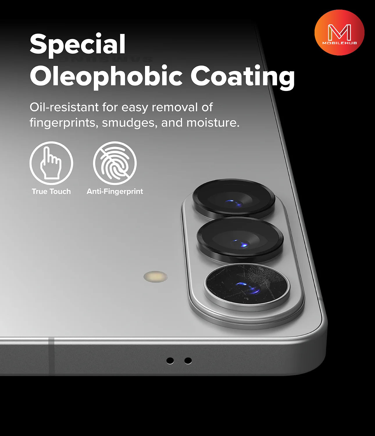 Samsung S26 / S26 Plus / S26 Ultra Alloy Individual Camera Lens Protector (Black)