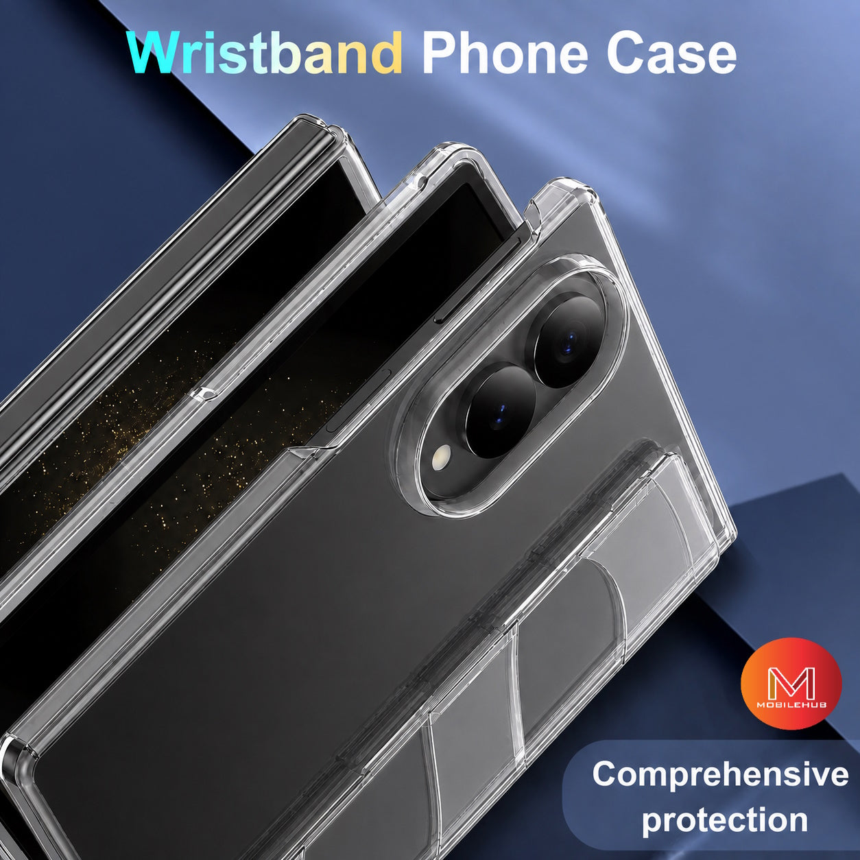 Samsung Z Fold 8 Ultra Premium Wrist Strap Grip Shockproof Case (Black)