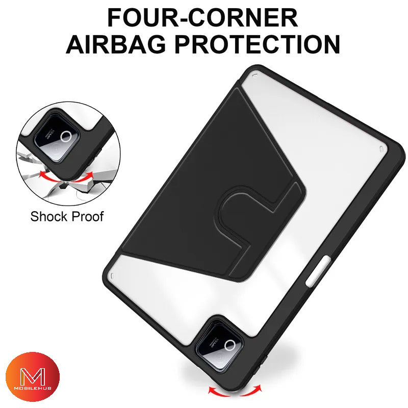 Xiaomi Pad 8 / 8 Pro EVO 360 Rotate Leather Cover Shockproof Case (Black)