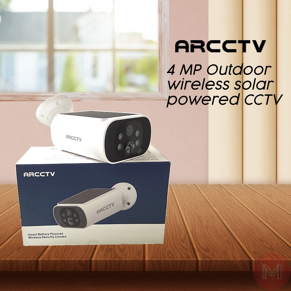 ARCCTV 2160p 2K FHD Resolution Wireless Surveillance Camera with Solar Panel , Solar Powered CCTV
