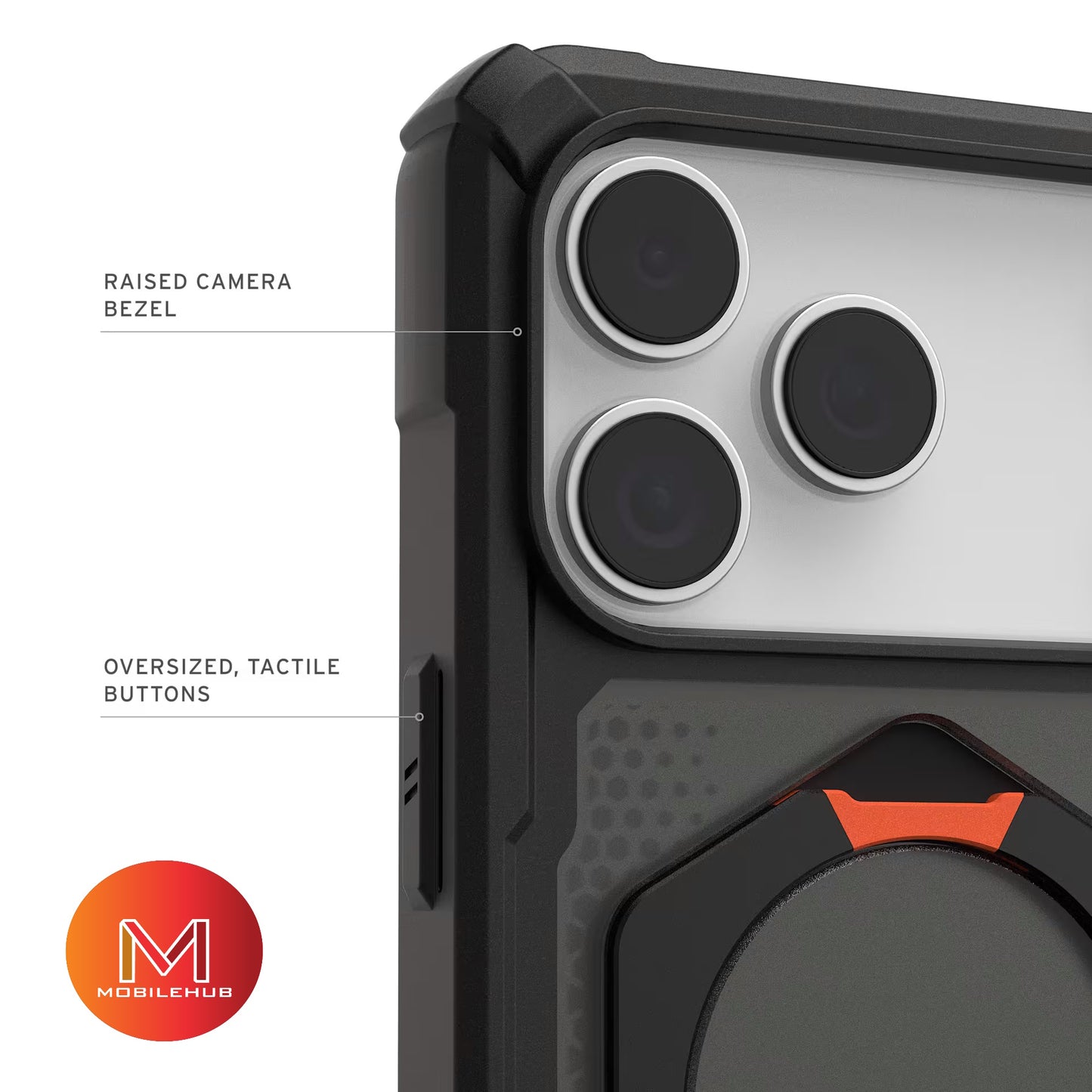 iPhone 17 / 17 Pro / 17 Pro max / 17 Air UAG Plasma XTE Magnetic Shockproof Case with Kickstand (Clear / Smoke)