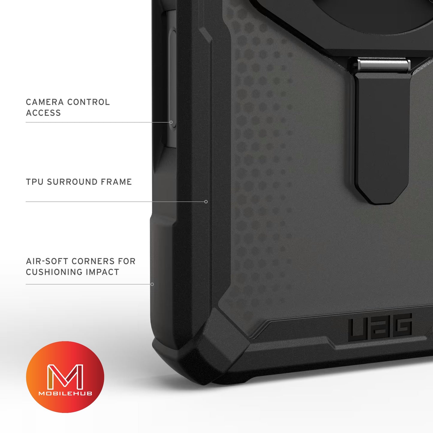 iPhone 17 / 17 Pro / 17 Pro max / 17 Air UAG Plasma XTE Magnetic Shockproof Case with Kickstand (Clear / Smoke)