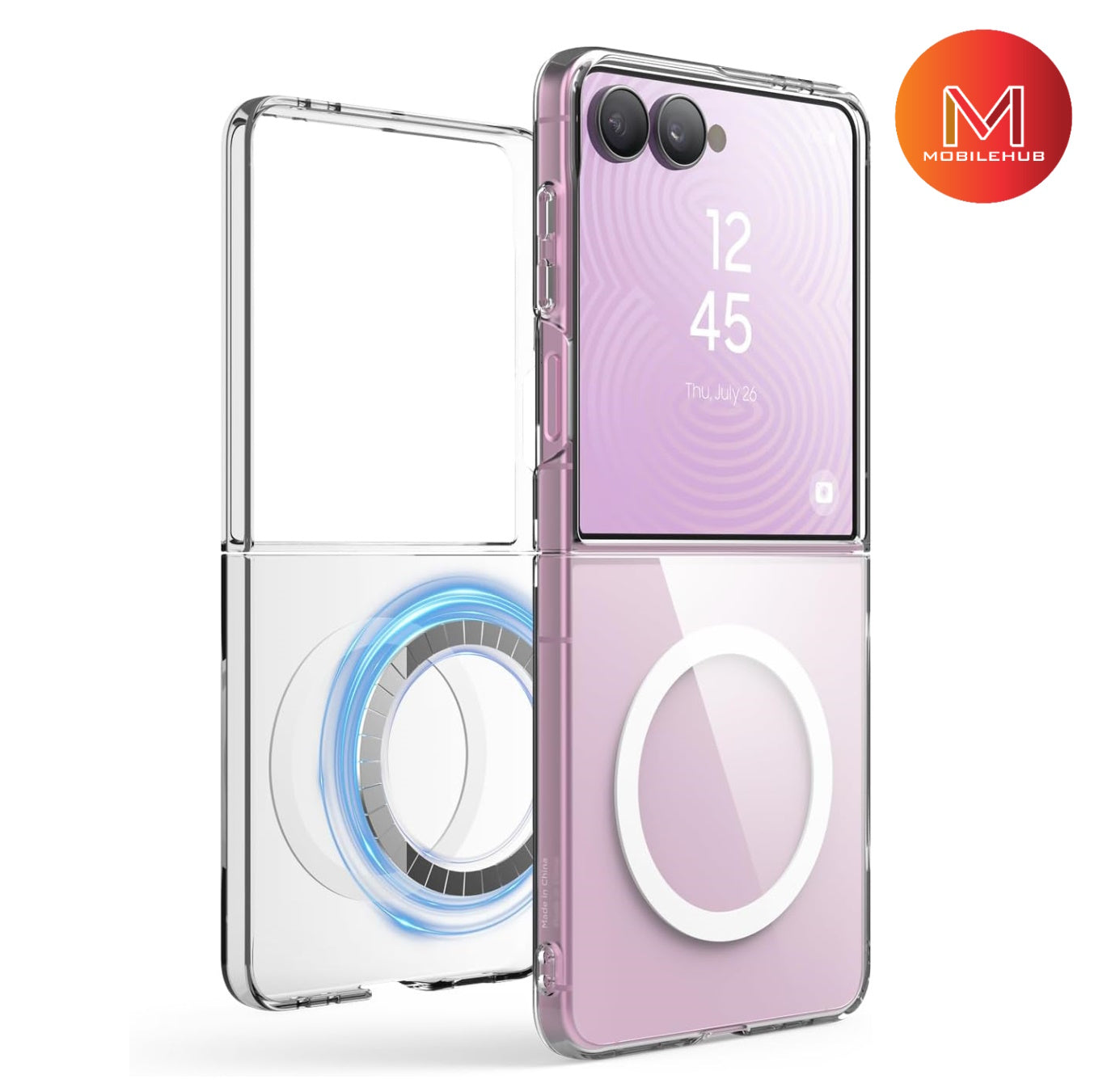 Samsung Z Flip 8 Silicone Magnetic Shockproof Case (Clear) Z Flip8
