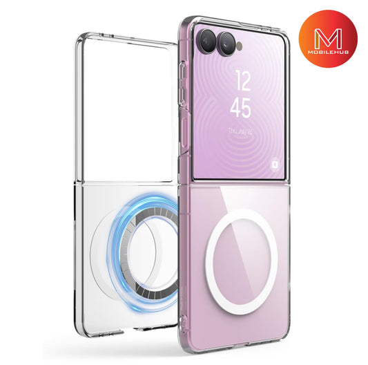 Samsung Z Flip 8 Silicone Magnetic Shockproof Case (Clear) ZFlip 8