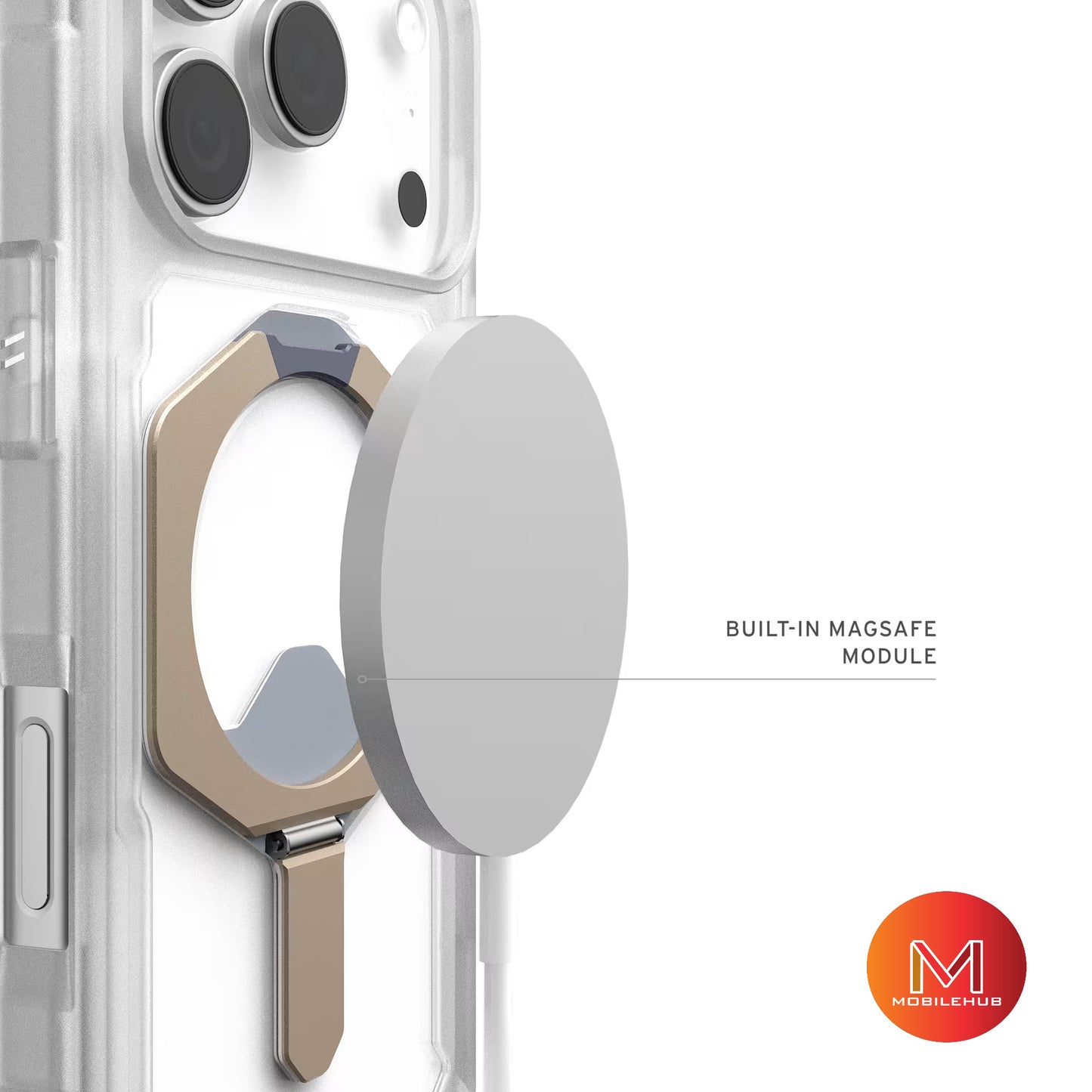 iPhone 17 / 17 Pro / 17 Pro max / 17 Air UAG Plasma XTE Magnetic Shockproof Case with Kickstand (Clear / Smoke)