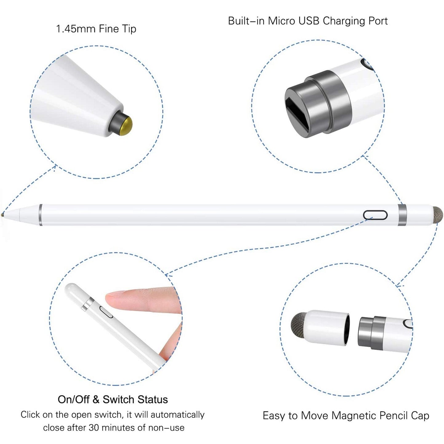 Universal Pen Stylus Pencil for iPad / Tablets / Mobile Phones / iPhone , Samsung , Huawei