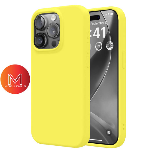 iPhone / 15 / 15 Pro / 15 Pro Max / 15 Plus Liquid Silicone Cover Soft Case Matte Finish