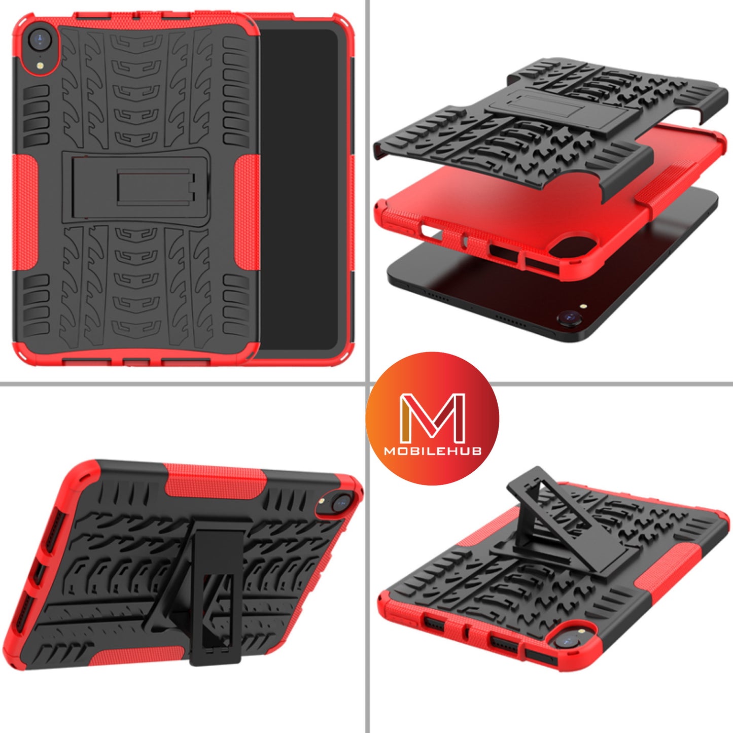 iPad Mini 6 (6th Gen.) Extreme Rubber Armor Case with Kickstand