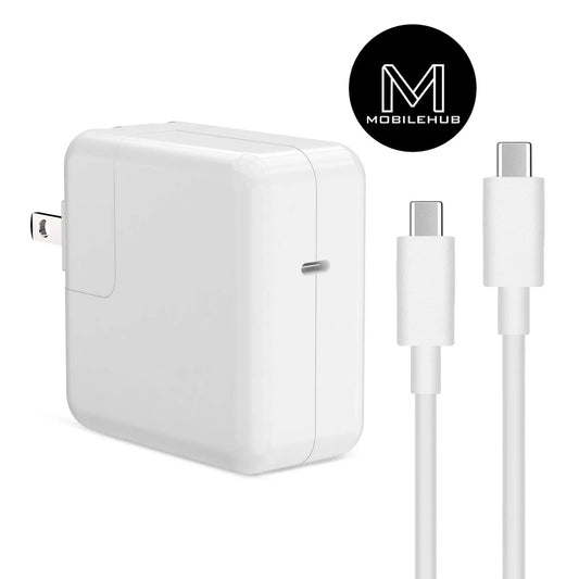 MacBook Air / MacBook Pro 30W USB-C Charger Power Adapter with Type-C Charging Cable (White)