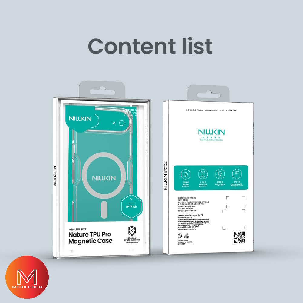 iPhone 17 / 17 Pro / 17 Pro Max / 17 Air Nillkin Nature TPU Pro Magnetic Case (Smoke Grey & Clear)