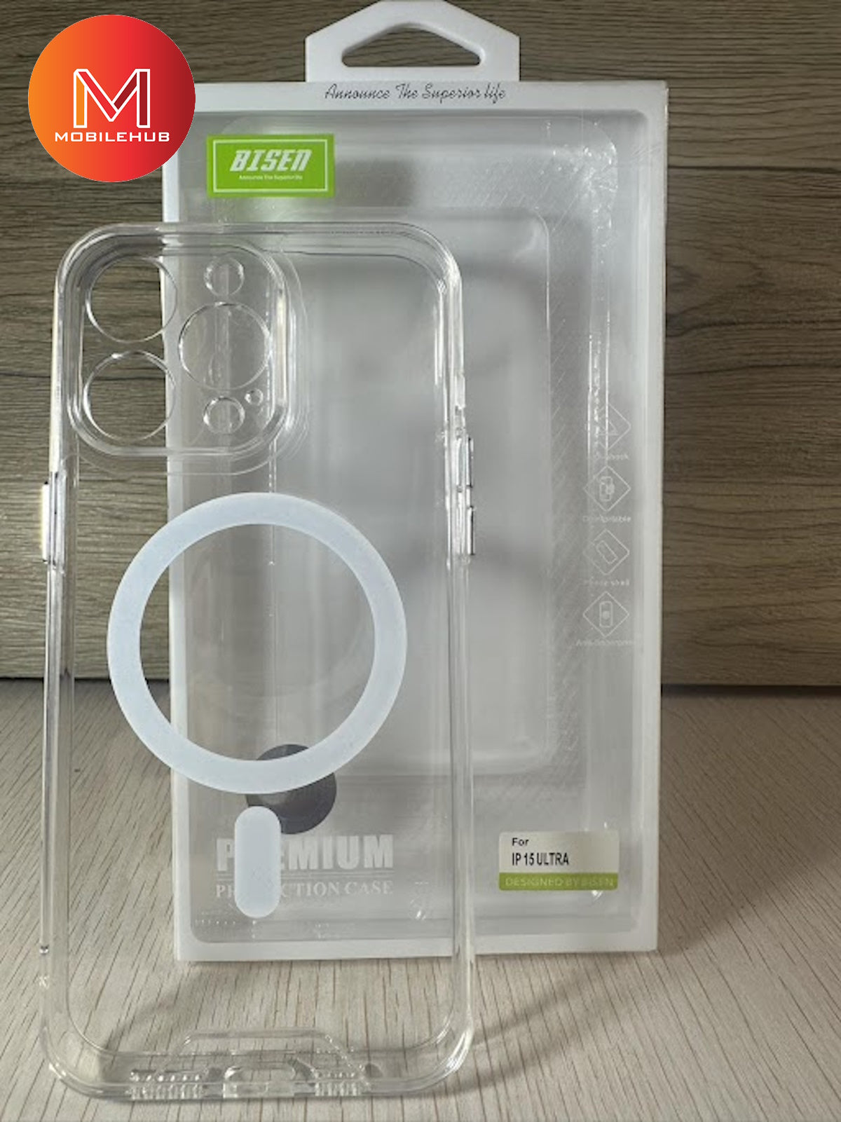 iPhone 15 / 15 Pro / 15 Pro Max / 15 Plus Bisen TPU MagSafe Clear Case iPhone 15 Series