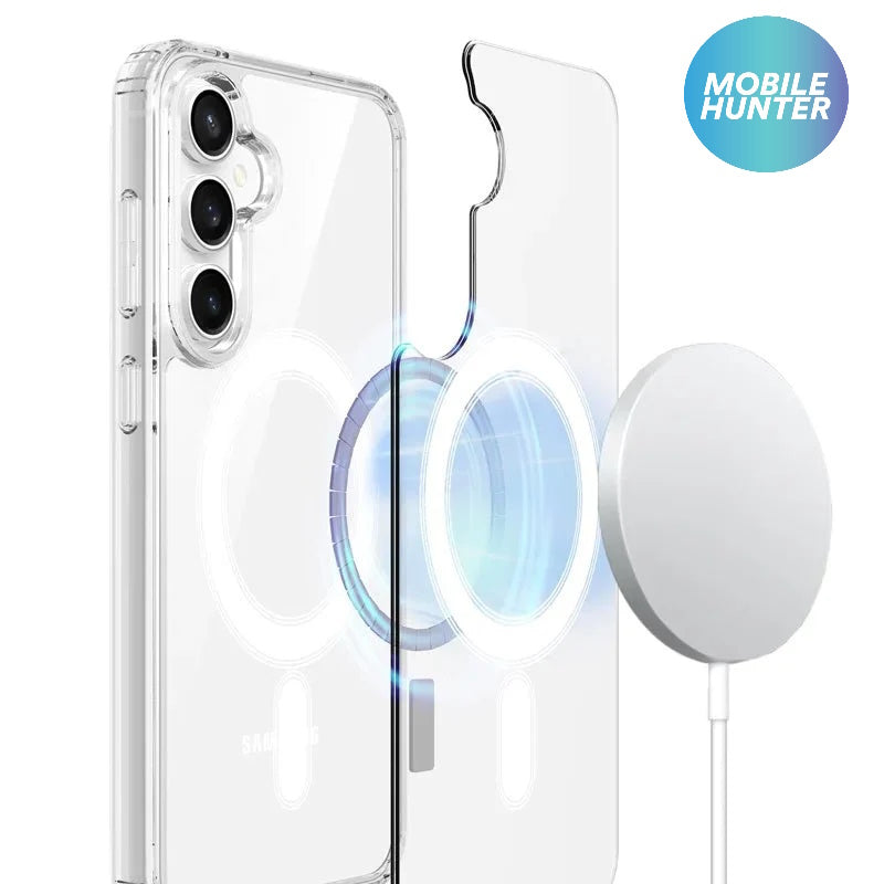 Samsung S24FE Magnetic Clear Shockproof Case (Clear) S24 FE