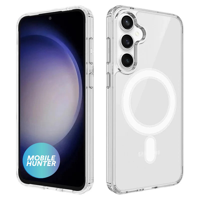 Samsung S24FE Magnetic Clear Shockproof Case (Clear) S24 FE