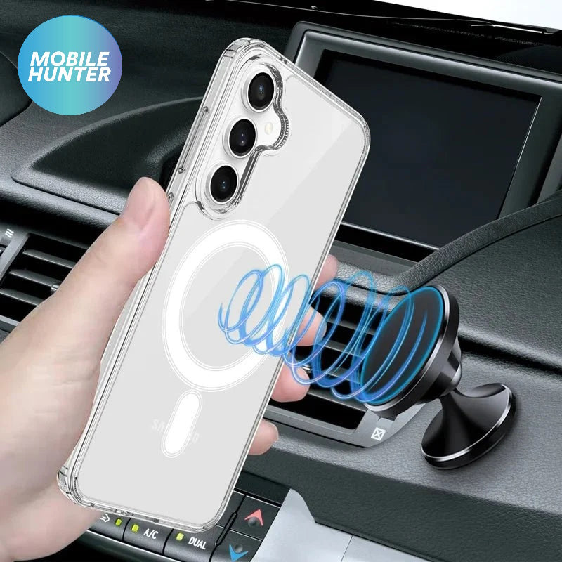 Samsung S24FE Magnetic Clear Shockproof Case (Clear) S24 FE