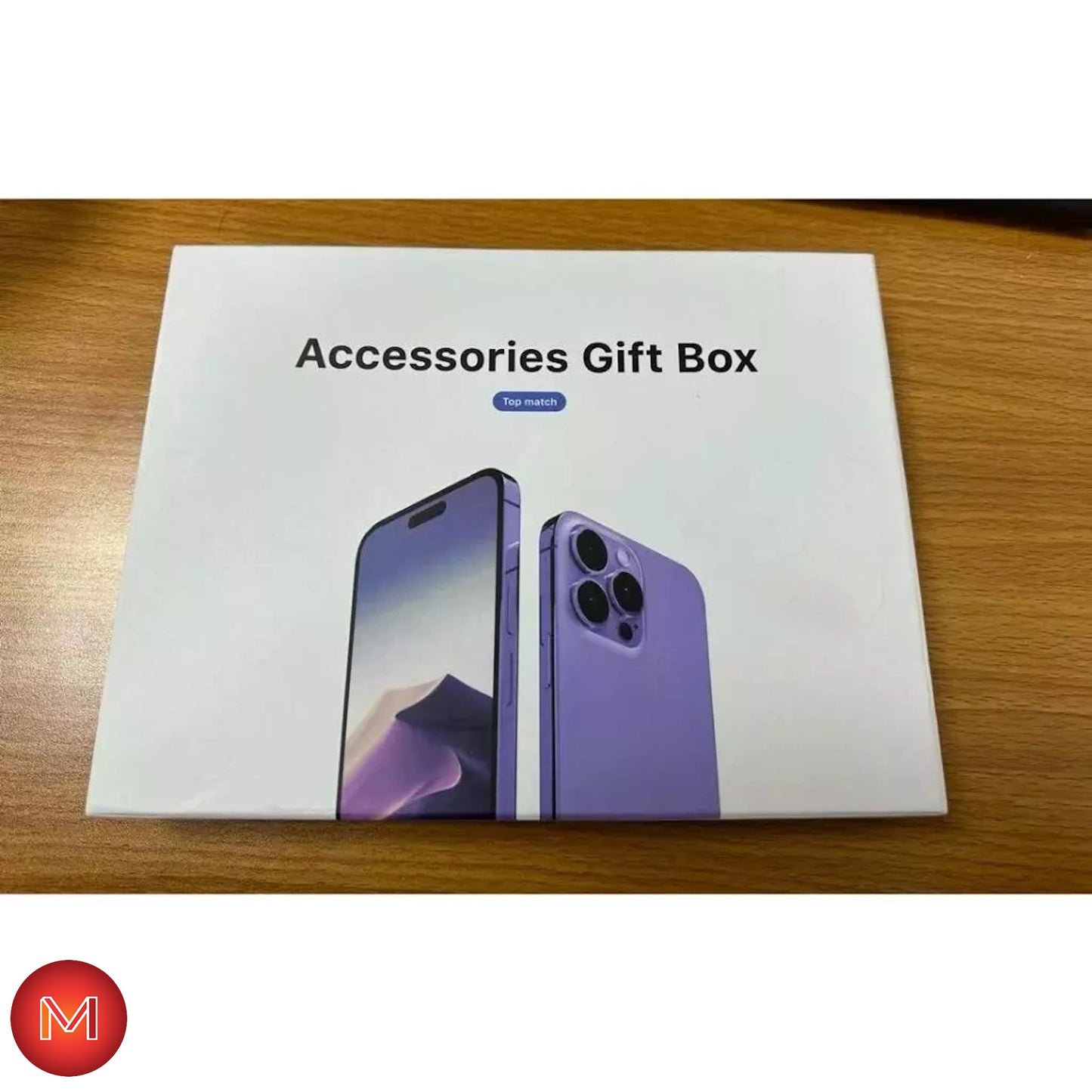 iPhone Accessories Gift Box with Power Adapter, Cable, Magnetic Charger, and Earpods (iPhone XS, 11, 12, 13, 14, 15, 16)