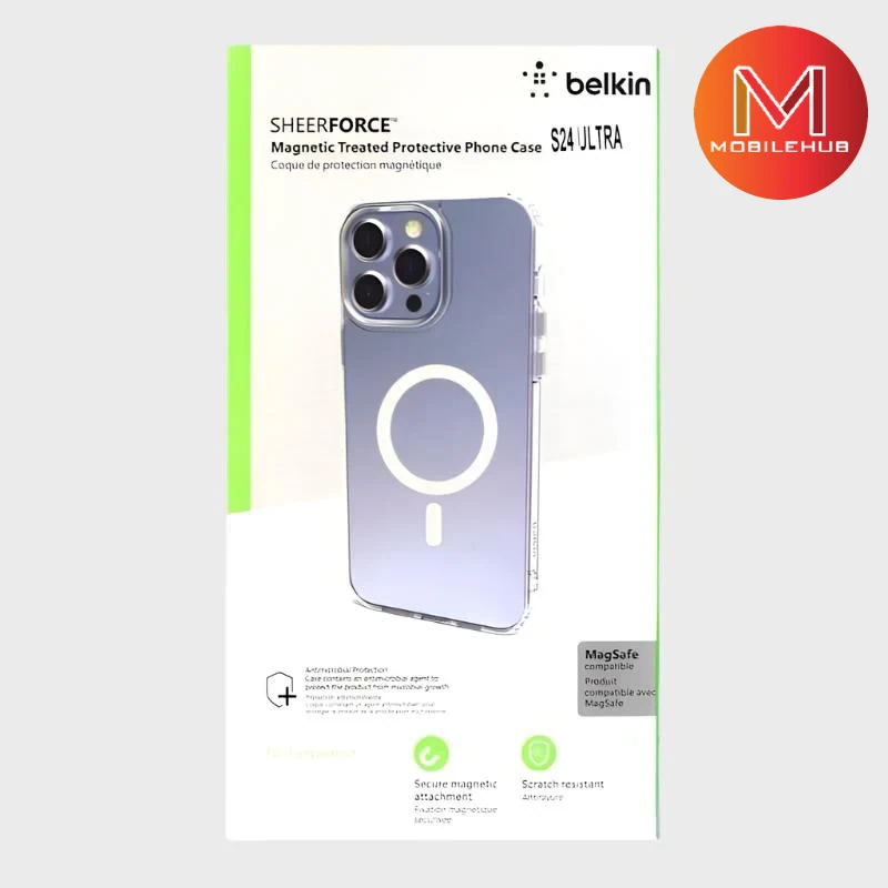 Samsung S25 / S25+ / S25 Ultra Belkin Sheerforce MagSafe Clear Shockpr – MobileHub Samsung S25 / S25+ / S25 Ultra Belkin Sheerforce MagSafe Clear Shockpr – MobileHub