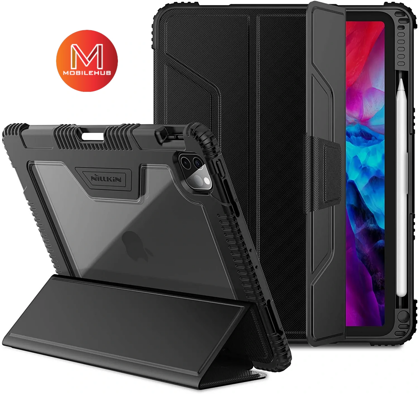 Nillkin Bumper Case Smart Cover for iPad Pro 12.9" 2020 (Black) A2229 A2069 A2232