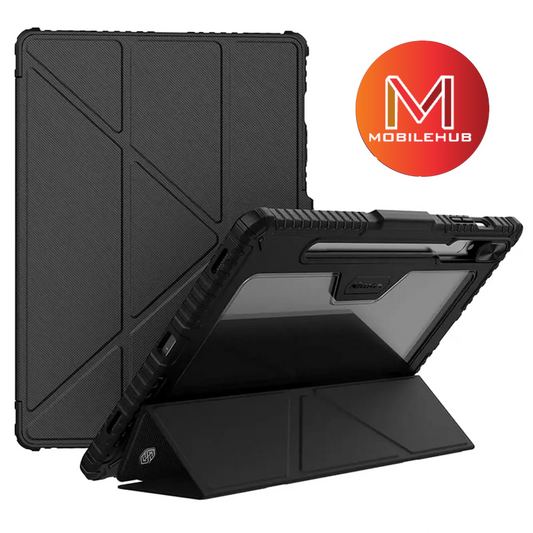 Samsung Tab S9 / Samsung Tab S9 Plus Nillkin Bumper CamShield Pro Leather Flip Case (Black)