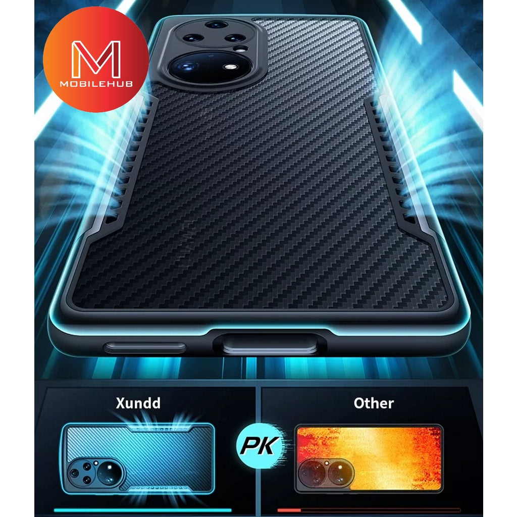Huawei P50 Pro XUNDD Gamer Carbon Fiber Shockproof Case SALE