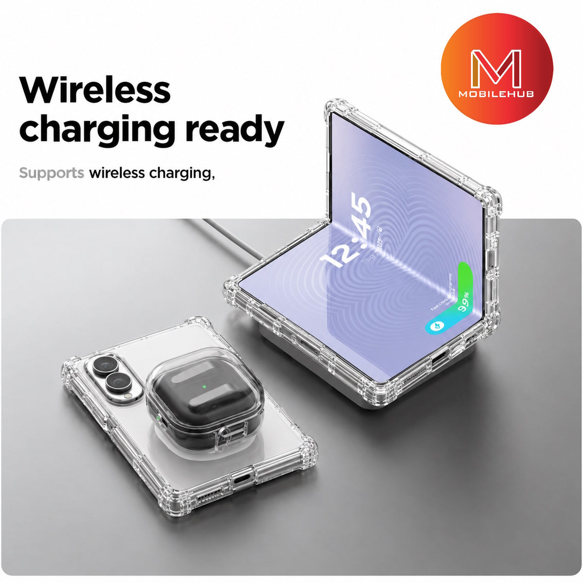 Samsung Z Fold 8 / Z Fold 8 Ultra Silicone Magnetic Shockproof Case (Clear) Z Fold8 / Z Fold8 Ultra