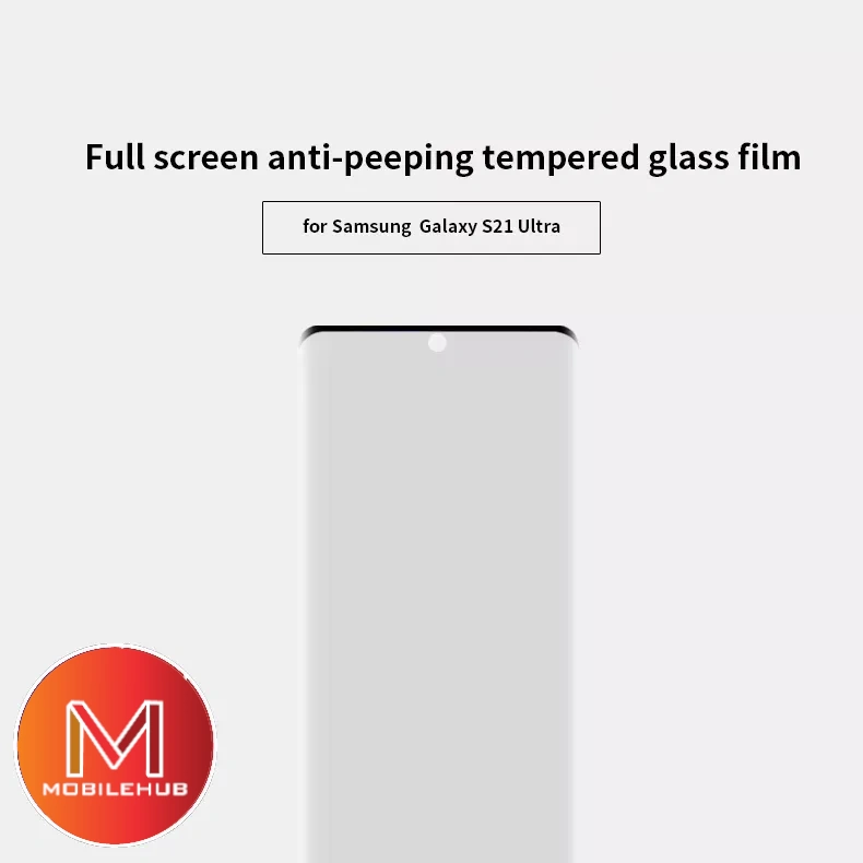 Samsung S21 Fe / Samsung S21 Ultra Privacy Full Screen Tempered Glass Screen Protector