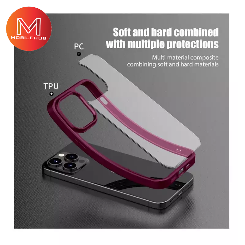 iPhone 15 / 15 Plus / 15 Pro / 15 Pro Max Clear Bumper Shockproof Case