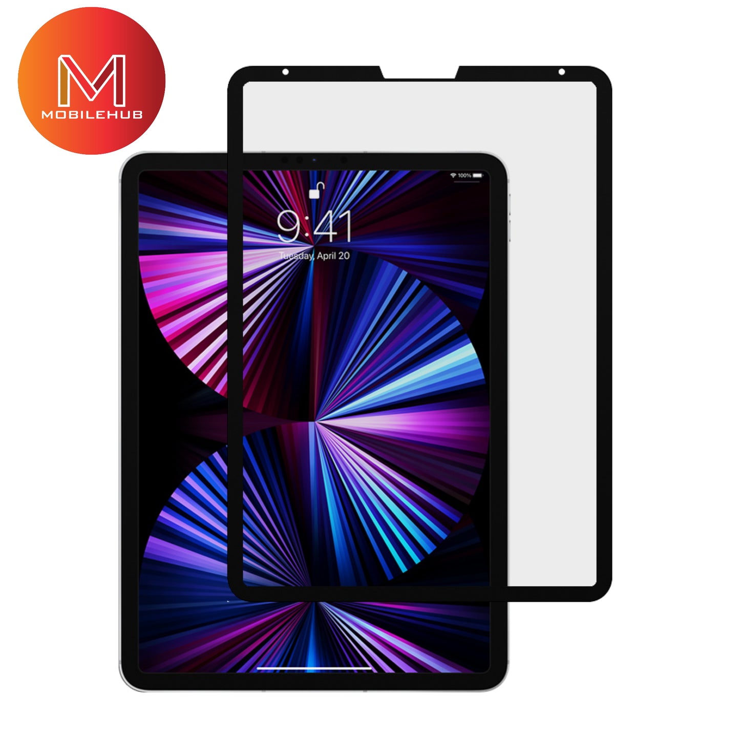 iPad Pro 11" 2021 Matte Ceramic Full Screen Protector Film (Black)