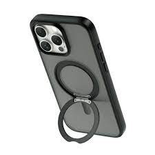 iPhone 17 / 17 Air / 17 Pro / 17 Pro Max Wiwu Armor Ultra Clear Magsafe Case with Stand (Clear Matte & Smoke Black
