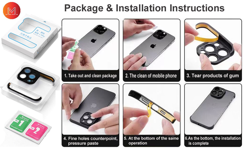 iPhone 17 / 17 Pro / 17 Pro Max Frameless and Backless Bumper Case with Camera Lens Protector